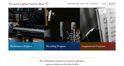 Desktop Screenshot of coplandfund.org